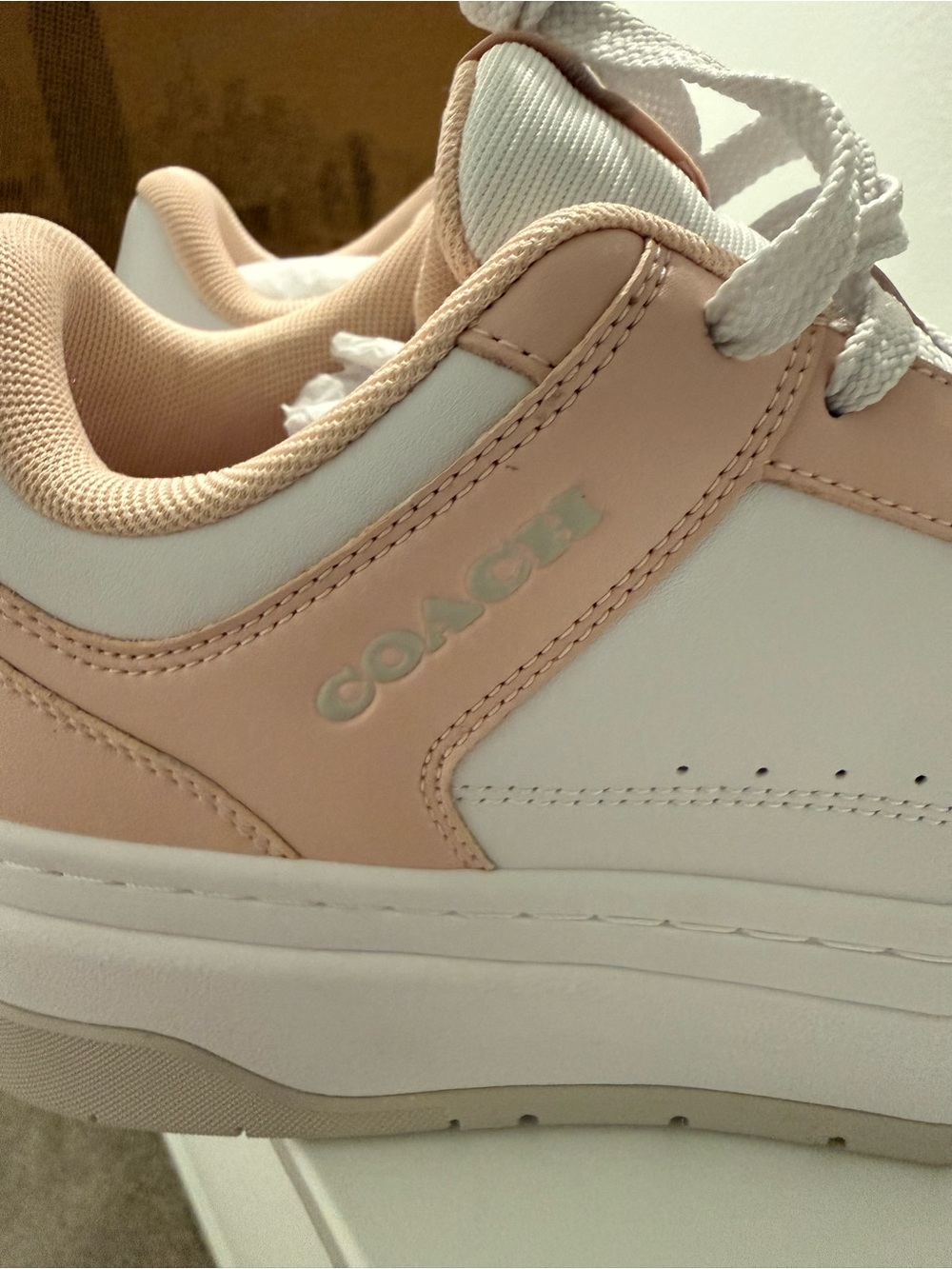 Coach Women's Pink & White Platform Sneakers Size 10 NEW - Picture 12 of 15